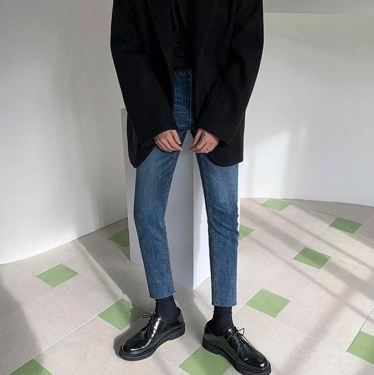 Trendy Slim Fit Distressed Denim Pants