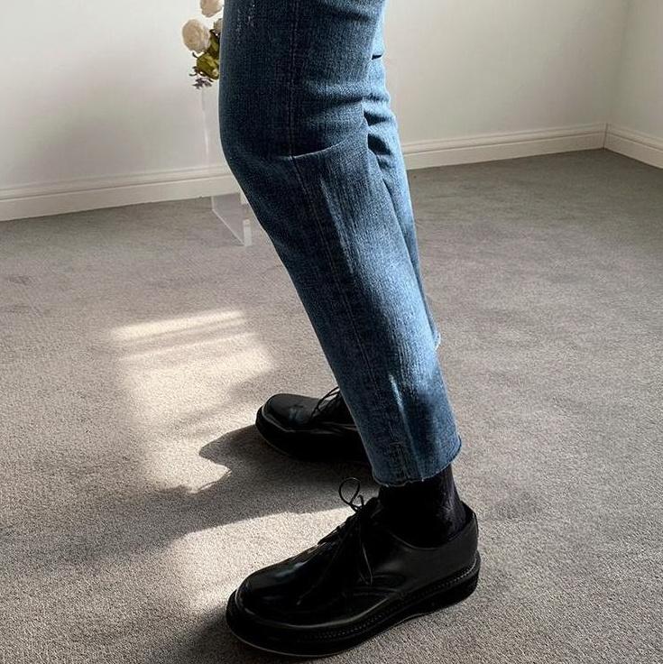 Trendy Slim Fit Distressed Denim Pants