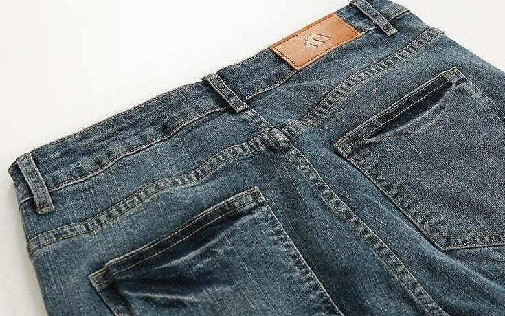 Trendy Tapered Denim Pants With Distressed Design