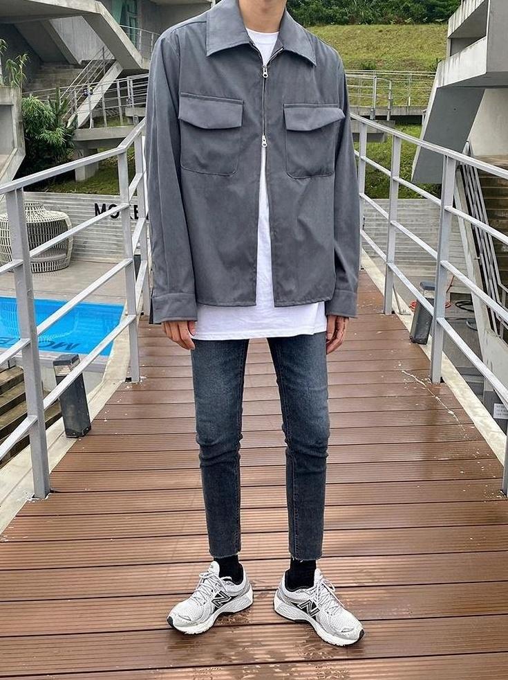 Trendy Tapered Denim Pants With Distressed Design