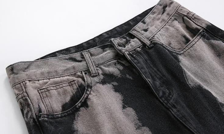 Trendy Tiedye Washed Denim Pants