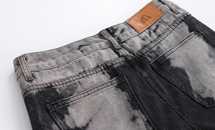 Trendy Tiedye Washed Denim Pants