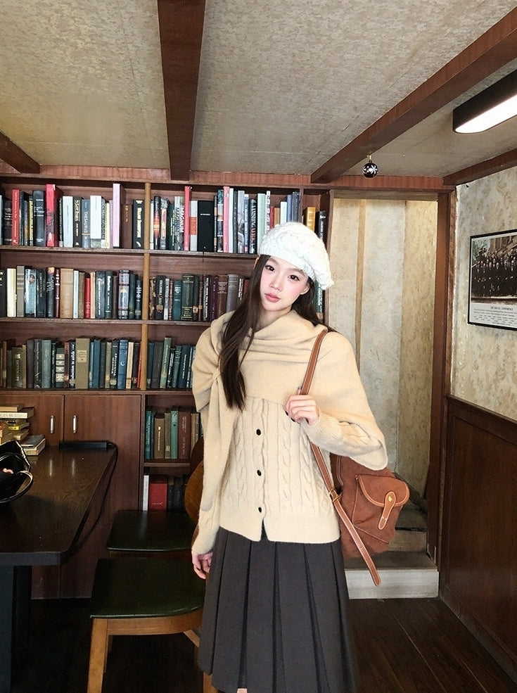 Trendy Winter Cardigan Sweater Jacket