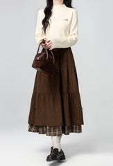 Turtleneck Poncho Cable Knit Sweater Top
