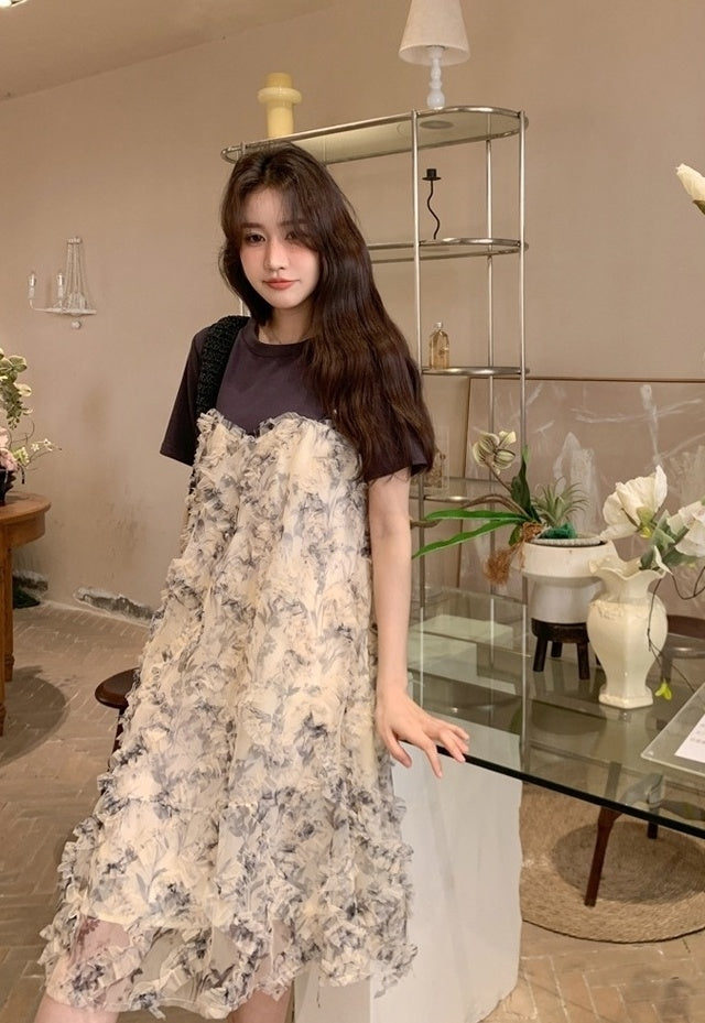 Unique Layered Casual Aline Dress
