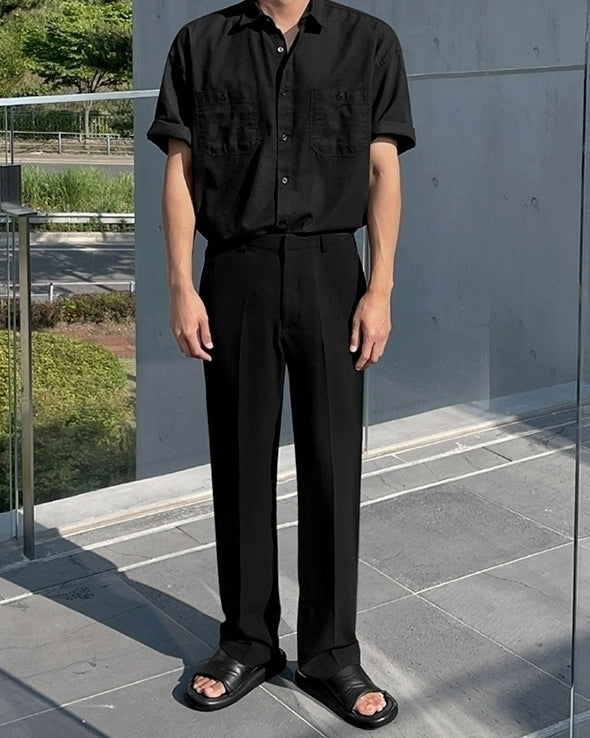 Vintage Casual Short Sleeve Shirt