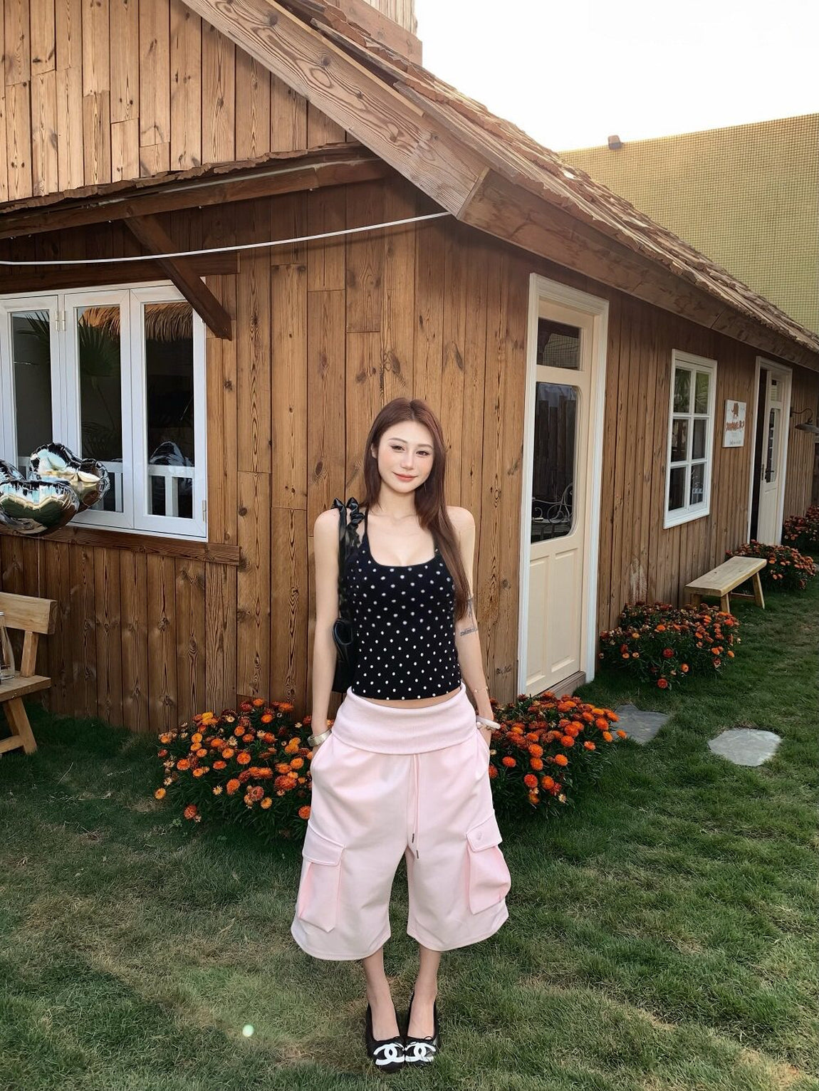 Vintage Casual Wide Leg Capri Pants