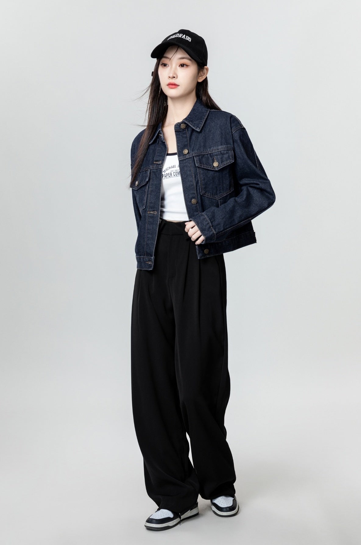 Vintage Deep Blue Denim Jacket