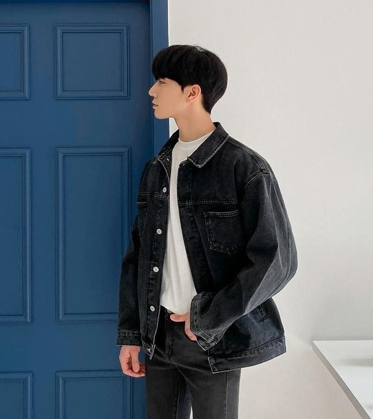 Vintage Denim Jacket Korean Style Casual Outerwear
