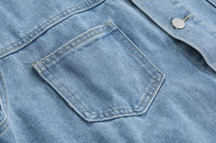 Vintage Denim Jacket Korean Style Casual Outerwear
