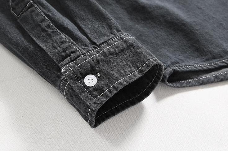Vintage Denim Jacket With Long Sleeves