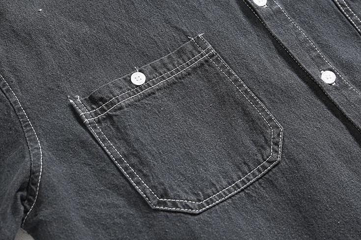 Vintage Denim Jacket With Long Sleeves