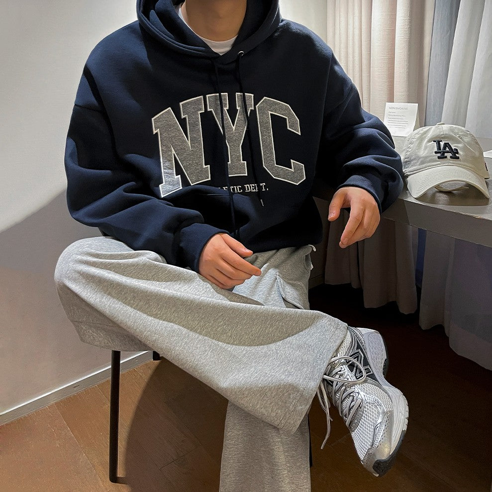 Vintage Embroidered Hoodie Pullover