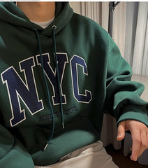 Vintage Embroidered Hoodie Pullover