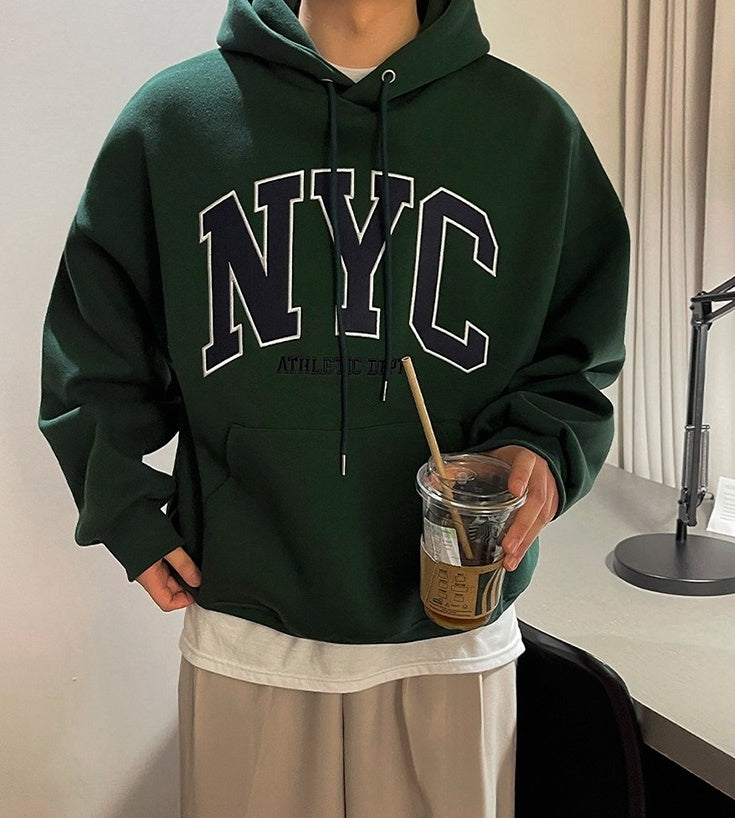 Vintage Embroidered Hoodie Pullover
