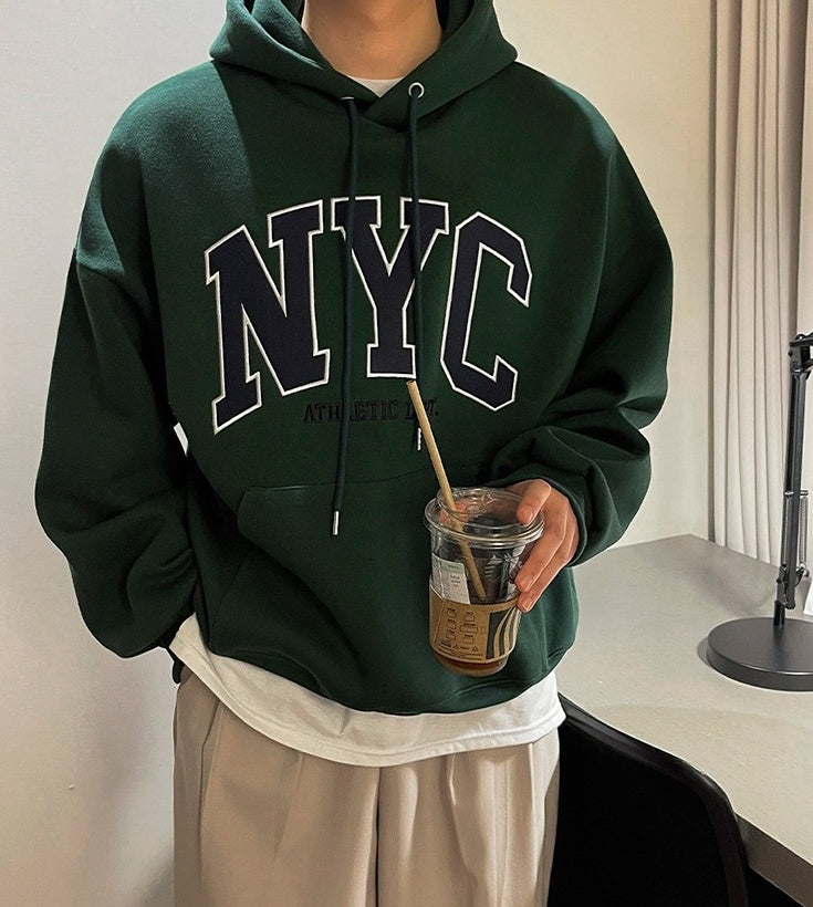 Vintage Embroidered Hoodie Pullover