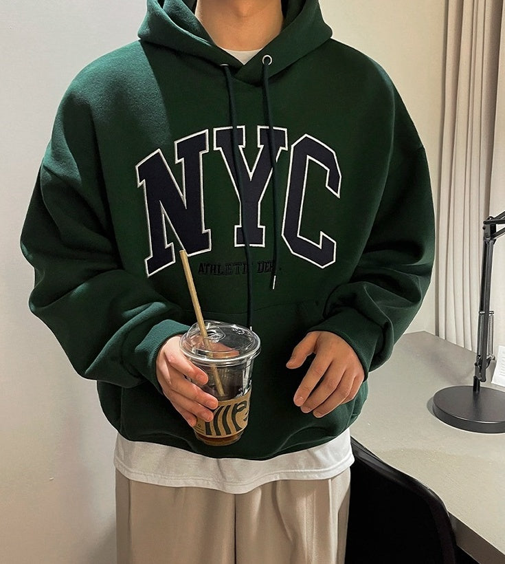 Vintage Embroidered Hoodie Pullover