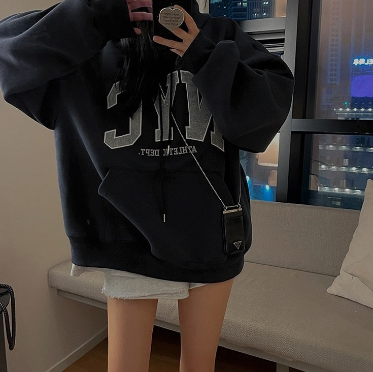 Vintage Embroidered Hoodie Pullover