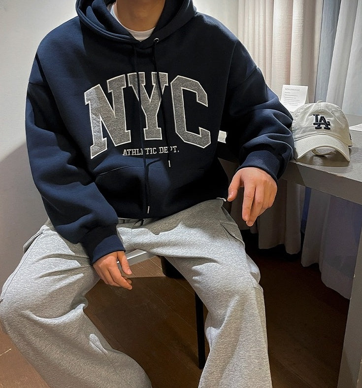 Vintage Embroidered Hoodie Pullover