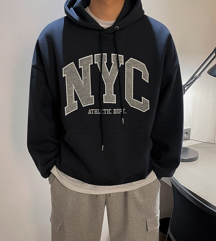 Vintage Embroidered Hoodie Pullover