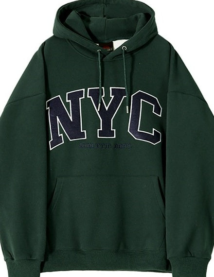 Vintage Embroidered Hoodie Pullover