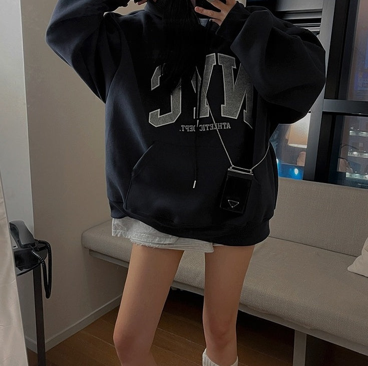 Vintage Embroidered Hoodie Pullover