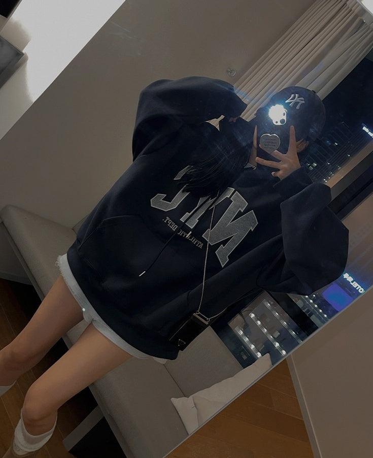 Vintage Embroidered Hoodie Pullover