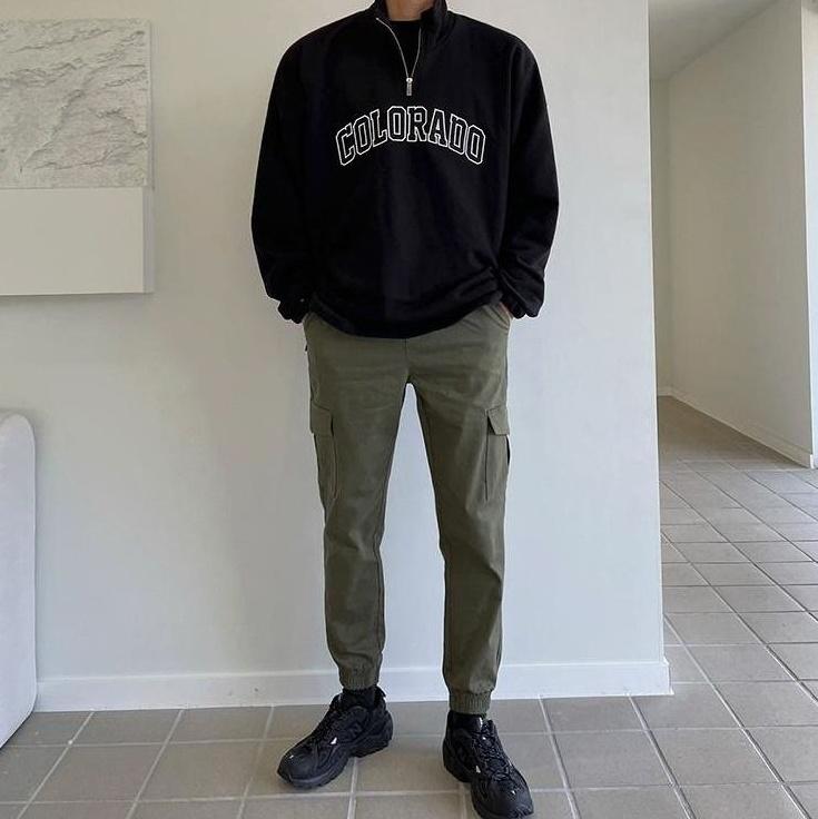 Vintage Embroidered Lettering Sweatshirt