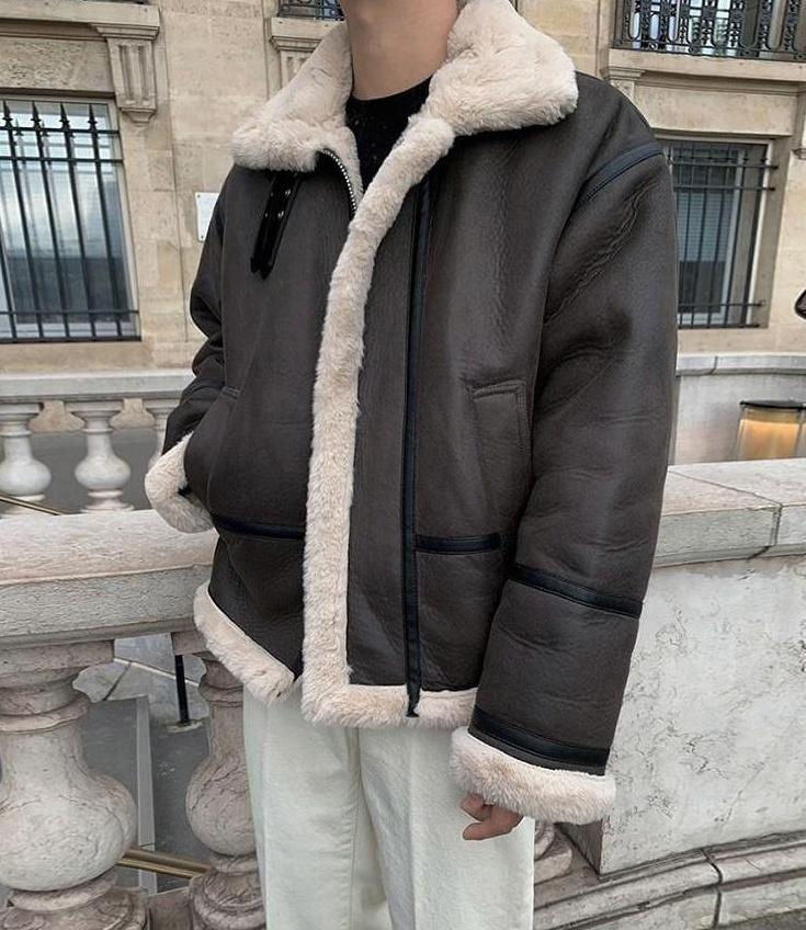 Vintage Faux Fur Lined Jacket