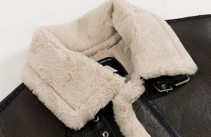 Vintage Faux Fur Lined Jacket