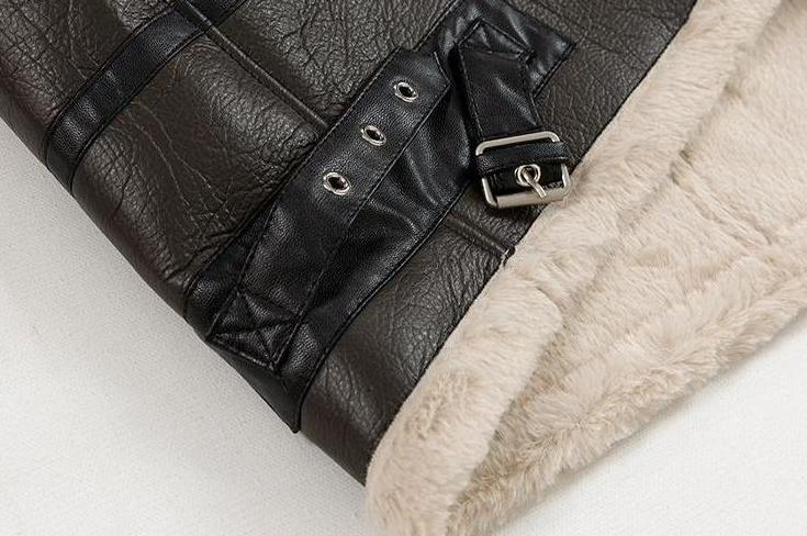 Vintage Faux Fur Lined Jacket