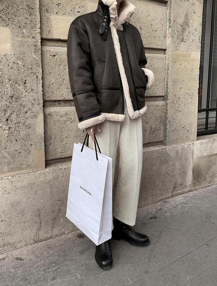 Vintage Faux Fur Lined Jacket