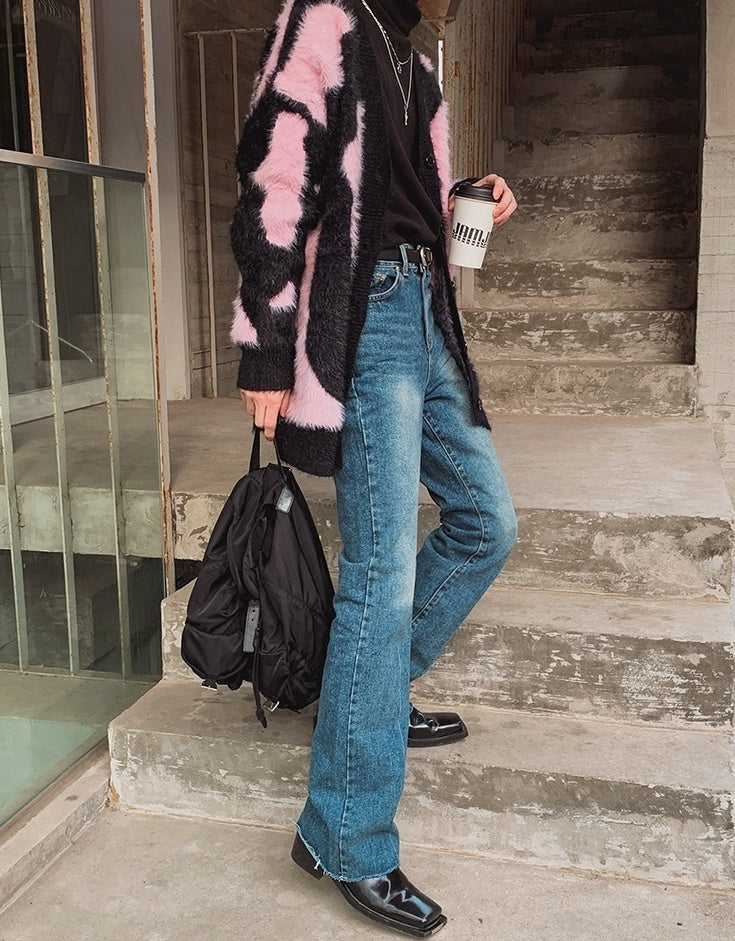 Vintage Flare Denim Trousers