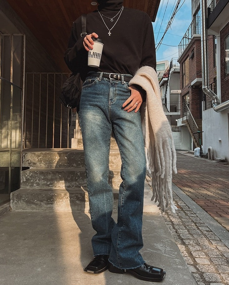 Vintage Flare Denim Trousers