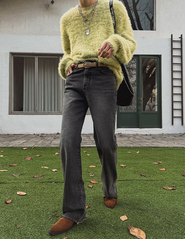 Vintage Flare Denim Trousers