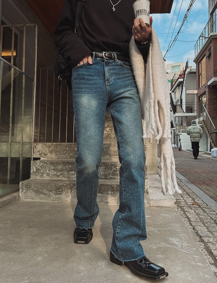 Vintage Flare Denim Trousers