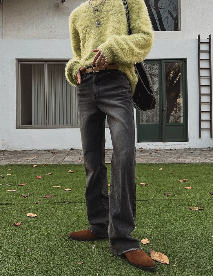 Vintage Flare Denim Trousers
