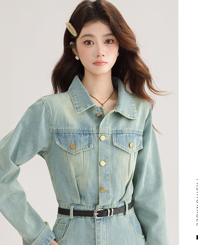 Vintage French Denim Dress