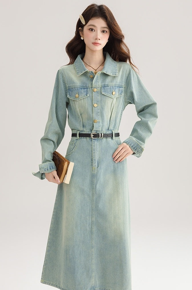 Vintage French Denim Dress