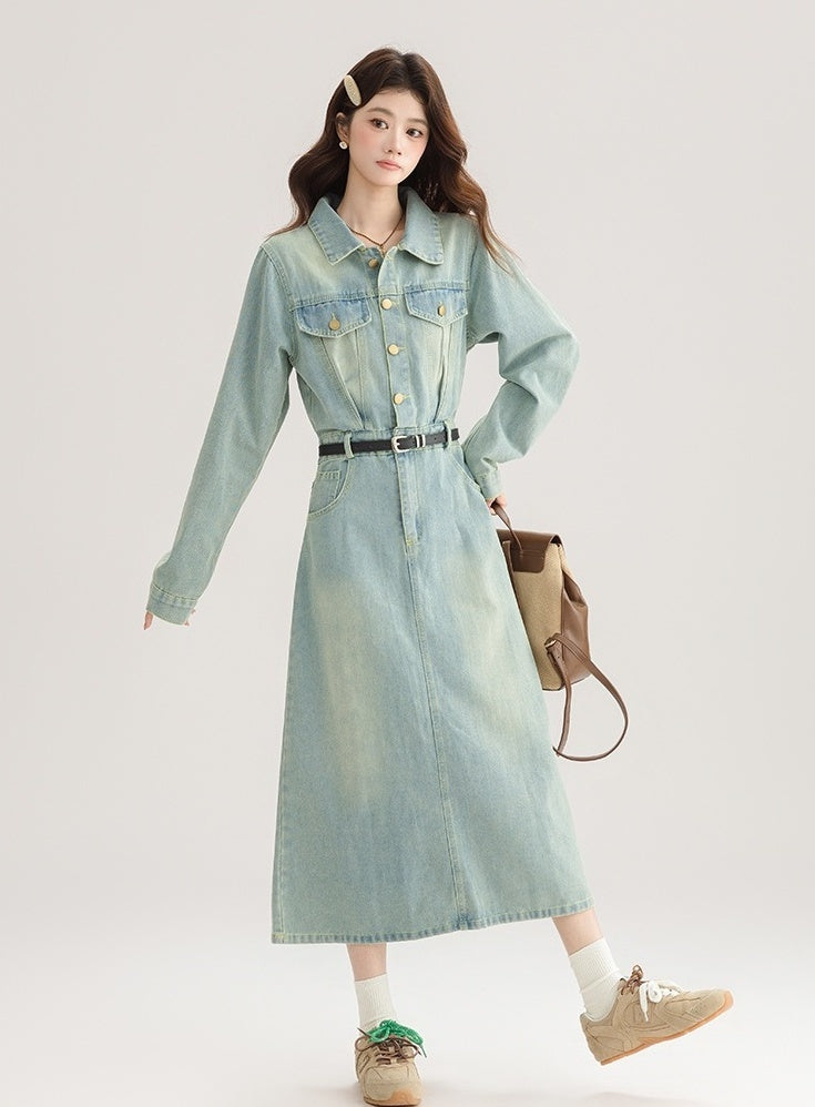 Vintage French Denim Dress