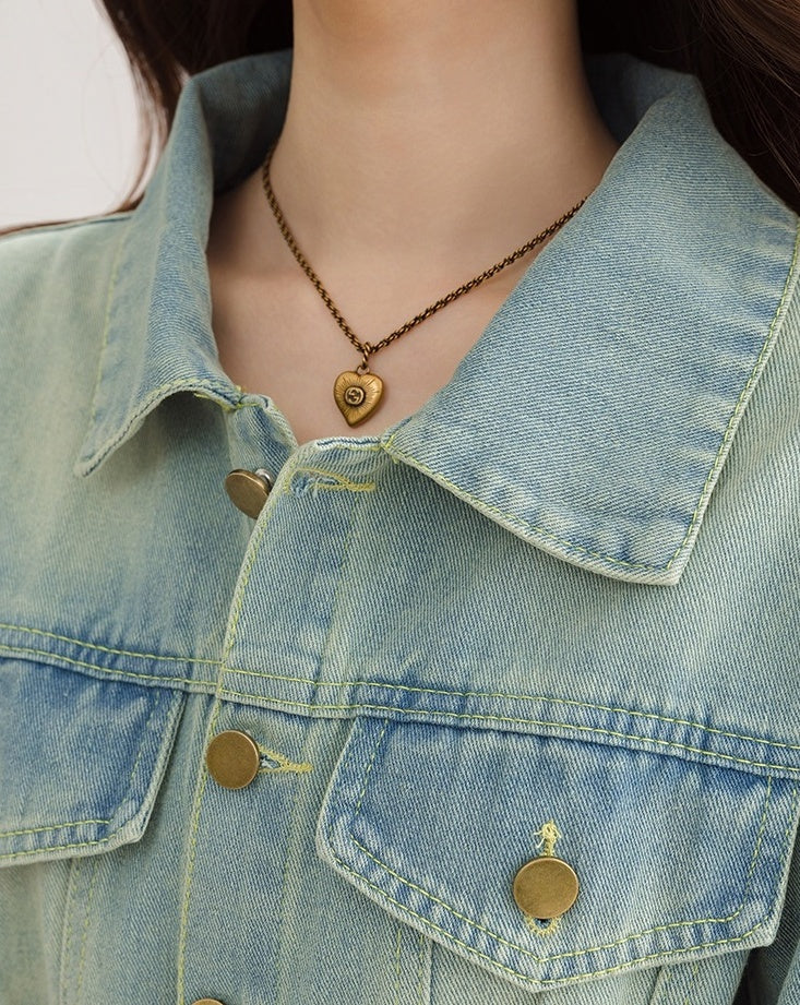 Vintage French Denim Dress