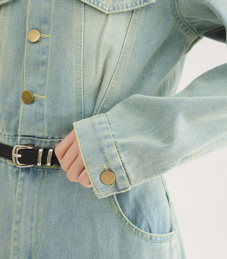 Vintage French Denim Dress