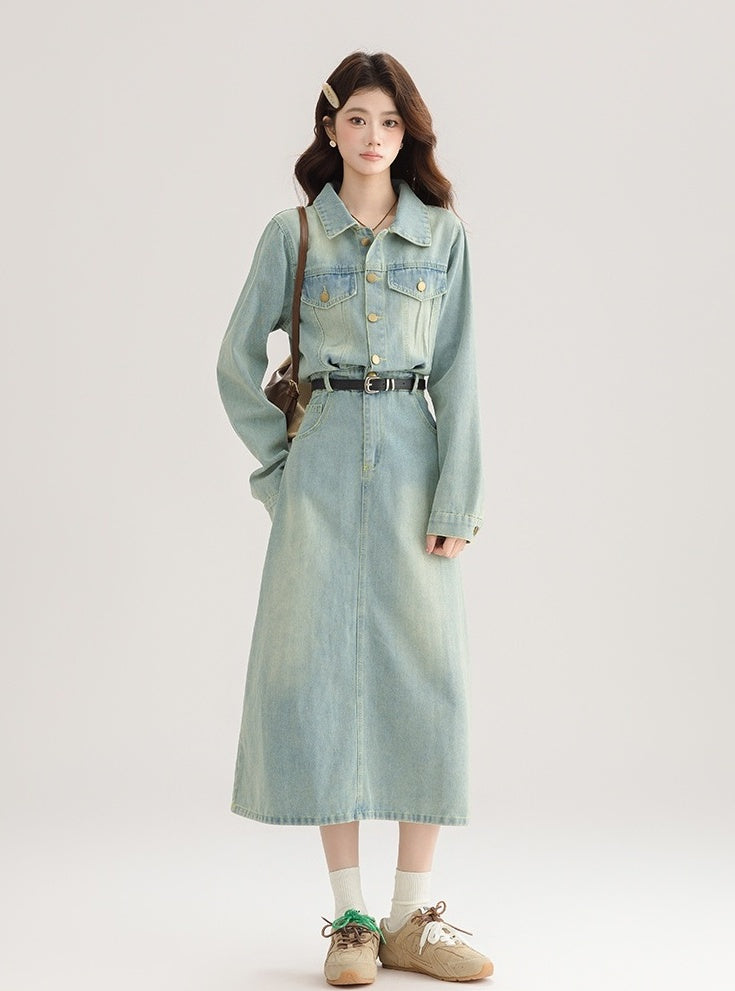 Vintage French Denim Dress