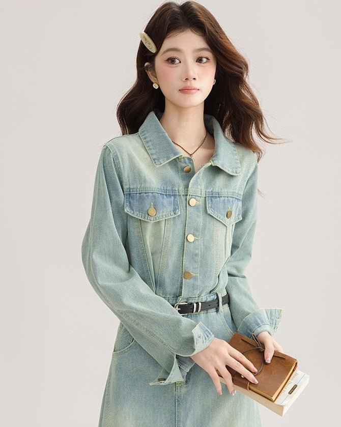 Vintage French Denim Dress