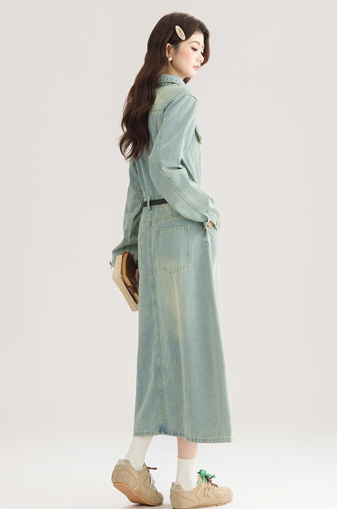 Vintage French Denim Dress