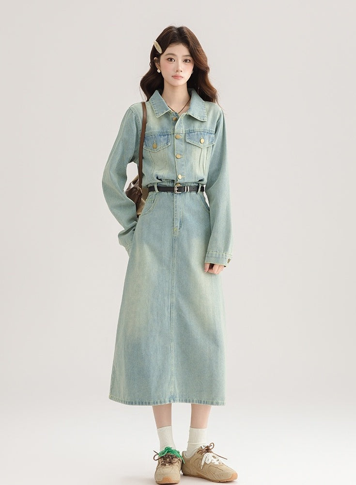 Vintage French Denim Dress