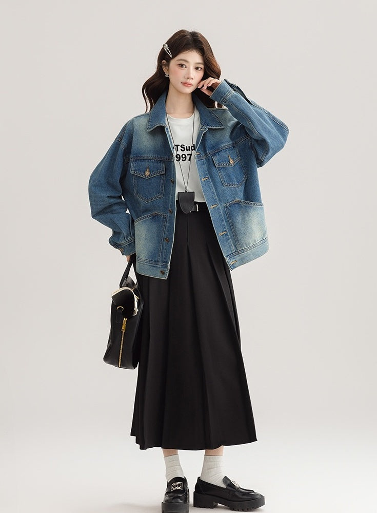 Vintage Hong Kong Style Denim Jacket
