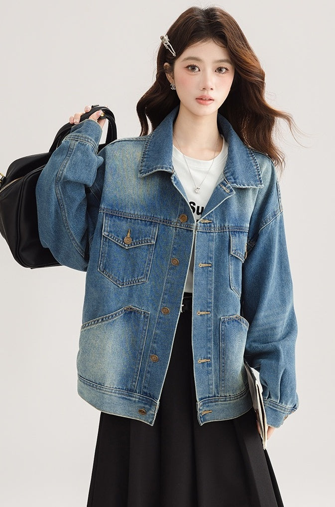 Vintage Hong Kong Style Denim Jacket