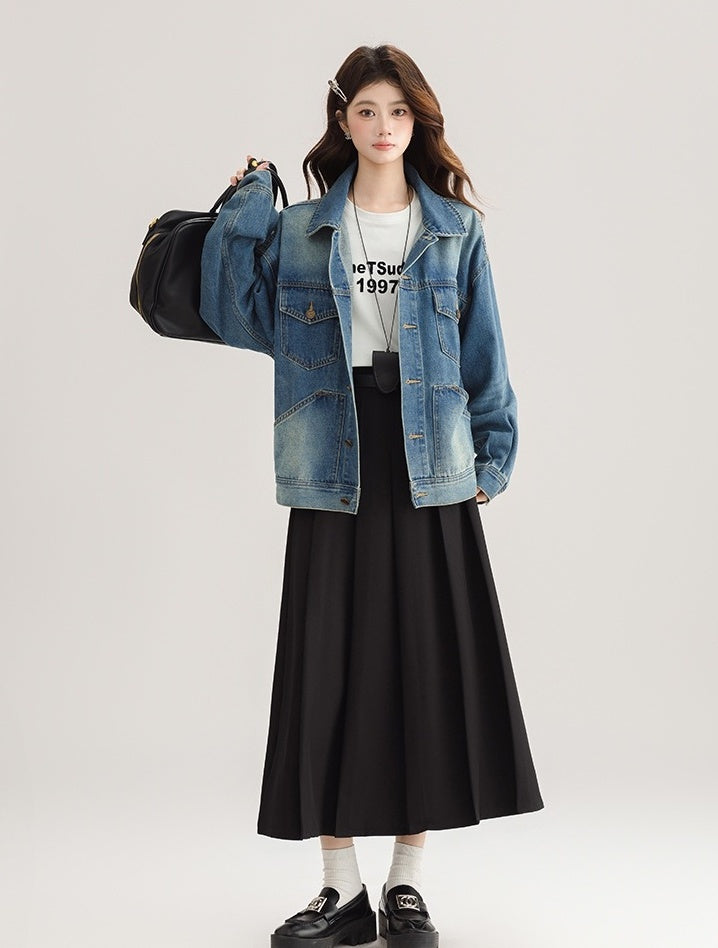 Vintage Hong Kong Style Denim Jacket