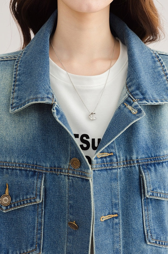 Vintage Hong Kong Style Denim Jacket